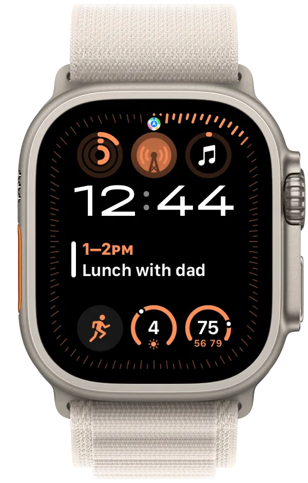 Peter's watch face