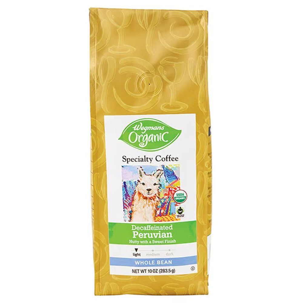 Wegmans Organic Whole Bean Peruvian Decaf