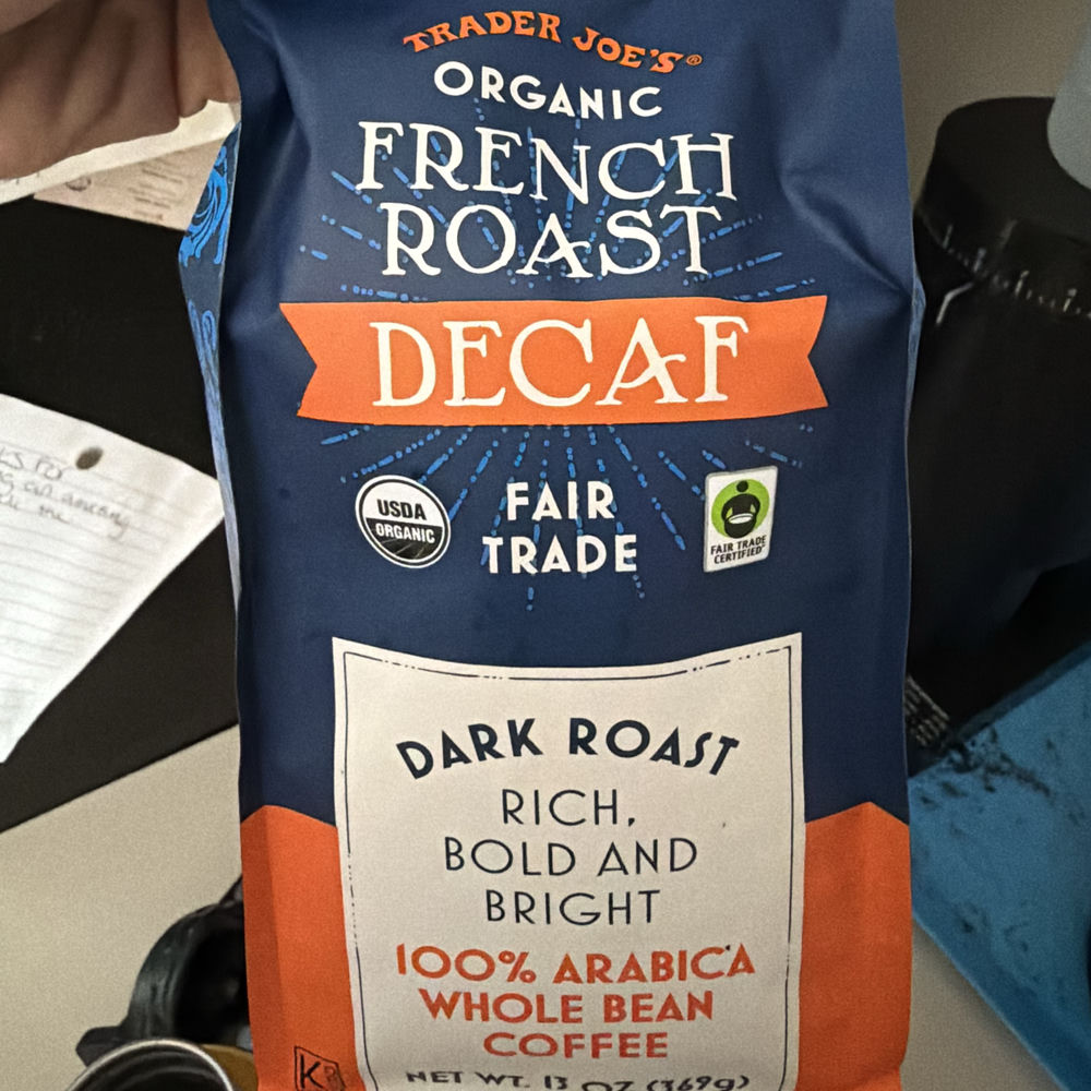 Trader Joe's Organic French Roast Decaf
