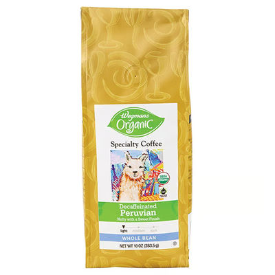 Wegmans Organic Whole Bean Peruvian Decaf